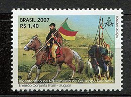 (cl 22 - P54) Brésil ** N° 2988 -(ref. Michel Au Dos)  Gal Garibaldi à Cheval - - Nuevos