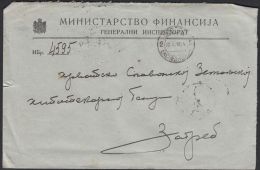 Yugoslavia 1924, Stampless Cover Belgrade To Zagreb W./ Postmark Belgrade - Lettres & Documents