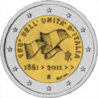 ITALIA    2€  2.011  2011  BIMETALICA  "UNIFICATION"  SC/UNC     DL-9857 - Italie