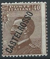 1924 CASTELROSSO EFFIGIE 40 CENT MNH ** - K83 - Castelrosso