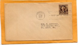 United States 1940 FDC - 1851-1940