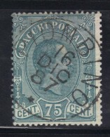 3RG20 - REGNO 1894 , Pacchi Postali Il 75 Cent N. 4 Usato - Postpaketten