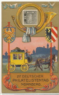 Expo Philatelie Nuremberg Nurnberg Bayern 1921 Entier Postal Postal Stationery Edit Fritz Schneller - Timbres (représentations)