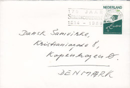 Netherlands Slogan "Staatscourant 1814-1989" ROOSENDAAL 1989 Cover Brief To Denmark Erasmus Universität Stamp - Lettres & Documents