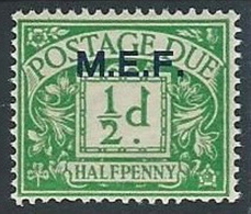 1942 OCCUPAZIONE INGLESE MEF SEGNATASSE 1/2 P MH * - K111 - Occ. Britanique MEF