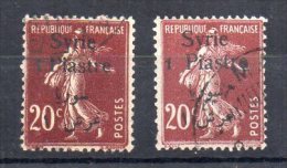 Syrie N°130 Oblitérés  Variété 1 éloigné Et Rapproché De Piastres - Used Stamps