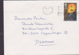 Great Britain Slogan BIRMINGHAM 1991 Cover To Denmark 22 P. Faraday - Electricity Stamp - Cartas & Documentos