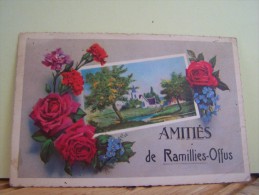 RAMILLIES-OFFUS (BELGIQUE) CARTE FANTAISIE. AMITIES DE........ - Ramillies