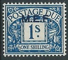 1942 OCCUPAZIONE INGLESE MEF SEGNATASSE 1 S MNH ** - K111 - Occup. Britannica MEF