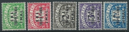 1948 OCCUPAZIONE INGLESE TRIPOLITANIA SEGNATASSE BMA 5 VALORI MNH ** - K112 - Tripolitaine