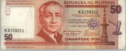 100137 PHILIPPINES 50 PISO 2004 OSMENA & NATIONAL MUSEUM [WELLCIRCULATED] - Philippinen