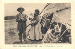 Missions D'Extrême Nord Canadien - Vers 1900 - Gros Plan - Famille Indienne "modernisée - Nunavut