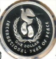 AUSTRALIA $1 INTERNATIONAL YEAR OF PEACE BIRD1990 ONE YEAR TYPE SILVER PROOF NOT RELEASED READ DESCRIPTION CAREFULLY !!! - Ongebruikte Sets & Proefsets