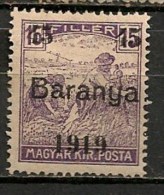 Timbres - Hongrie - Territoires - Baranya - 1919 - 15 F. - - Baranya