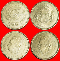 * SET 2 PRE-EURO COINS ★ SPAIN ★ 100 PESETAS 1999, 2000! LOW START ★ NO RESERVE! -  Collections