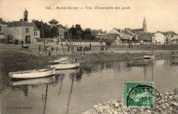 CPA - BASSE-INDRE (44) - Animation Sur Les Quais Et La Promenade - Basse-Indre