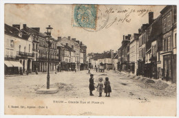 TRUN - 61 - Orne - Grande Rue Et Place 1900.... - Trun