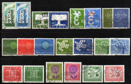 BRD 1956-1965 - Europa CEPT - Komplett 10 Jahre Alle Ausgaben Used - Sammlungen
