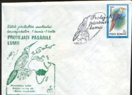Romania - Occasionally Cover 1992 - Birds - Woodpecker - Protect The Birds Of The World ;Triple Concordance- 2/scans - Specht- & Bartvögel