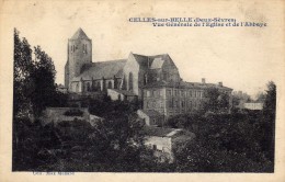 Celles Sur Belle (Deux-Sèvres)  - Vue Générale De L'église Et De L'abbaye - Celles-sur-Belle