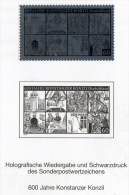 Hologramm Im Jahrbuch Deutschland 2014 BRD 3091 SD 37 ** 14€ Museum Konzil Konstanz M/s Church Black-print Sheet Germany - Hologramas