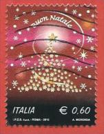 ITALIA REPUBBLICA USATO - 2012 - Natale Laico - Albero Di Natale - € 0,60 - S. 3356 - 2011-20: Gebraucht