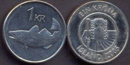 Iceland 1 Krona 2005 AUNC - Islandia