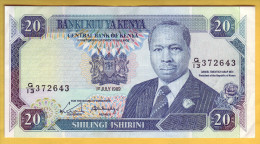 KENYA - Billet De 20 Shillings. 1-07-1989. Pick: 25b. SUP+ - Kenia