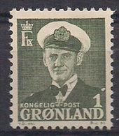 Greenland 1950 King Frederik IX Mi  28 MNH(**) - Nuovi