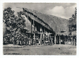 CPSM Mission De Papouasie - Maisons En Forme De Gueule De Crocodile Ouverte (Côté Sud) - Papoea-Nieuw-Guinea