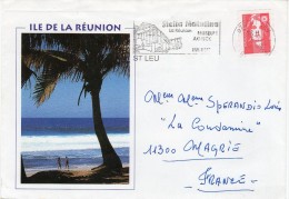 Lettre -  Cachet -974 -St Leu   -  REUNION  -03.06.1996 - 1961-....