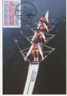 OBLITERATION  PREMIER JOUR CHAMPIONNAT DU MONDE 1997 QUATRE DE COUPLE FRANCE - Rowing