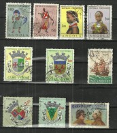 TEN AT A TIME - PORTUGUESE AFRICA -  LOT OF 10 DIFFERENT - USED OBLITERE GESTEMPELT USADO - Afrique Portugaise