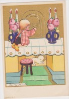 IMAGE PIEUSE 11,5  X 8 CM Enfant Sur Autel Illustrée Par VAN DOORNE N° 2 - Imágenes Religiosas