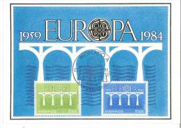 CM Monaco - Europa - 1984 - Maximum Cards