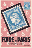 Exposition Foire De Paris 1947, Sur Carte Spéciale , Voir Verso - Alimentation