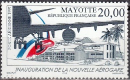 Mayotte 1997 Yvert Poste Aérienne 1 Neuf ** Cote (2015) 12.00 Euro Aérogare - Posta Aerea