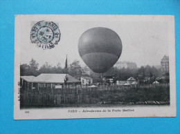 75 : AERODROME De La PORTE MAILLOT : DEPART D'un BALLON: C.P.A., Carte En Trés Bon état  Animée - Aéroports De Paris