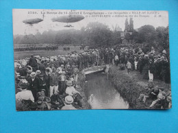 75 :REVUE Du 14 JUILLET à LONGCHAMPS : LES DIRIGEABLES: C.P.A., Carte En Trés Bon état  Animée - Aeroporto