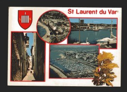 St-Laurent-du-VAR - Vue Aérienne - Le Port - Rue De L'Eglise.      Viaggiata - Saint-Laurent-du-Var