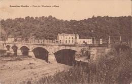 1920 CIRCA BOUMAL SUR OURTHE PONT DE L'OURTHE ET LA GARE - Andere & Zonder Classificatie