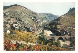Cp, 48, Sainte-Enimie (Gorges Du Tarn), Vue Générale, Voyagée - Other & Unclassified