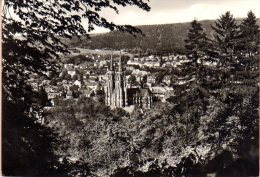 Marburg - S/w Blick Vom Schloßberg Auf Die Elisabethkirche - Marburg
