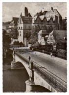 Marburg - S/w Lahnbrücke Mit Universität - Marburg