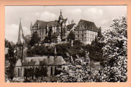 Marburg - S/w Landgrafenschloß Und Marienkirche - Marburg