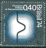 Brasilien 1974 0,40 C. Gest. Telekommunikation - Used Stamps