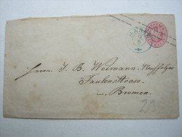 HAGEN , Blauer Stempel Auf Ganzsache  Preussen - Postal  Stationery