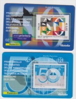 2004 - ITALIA - TESSERA FILATELICA   "50° ANNIVERSARIO DELLE TRASMISSIONI TELEVISIVE IN ITALIA" - Philatelic Cards