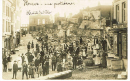 14-18 Herve : Bombardement Rue Potierue - Hotel De Ville - Vue Animée - Herve