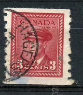 Canada 1943 3 Cent King George VI War Issue #265 - Otros & Sin Clasificación